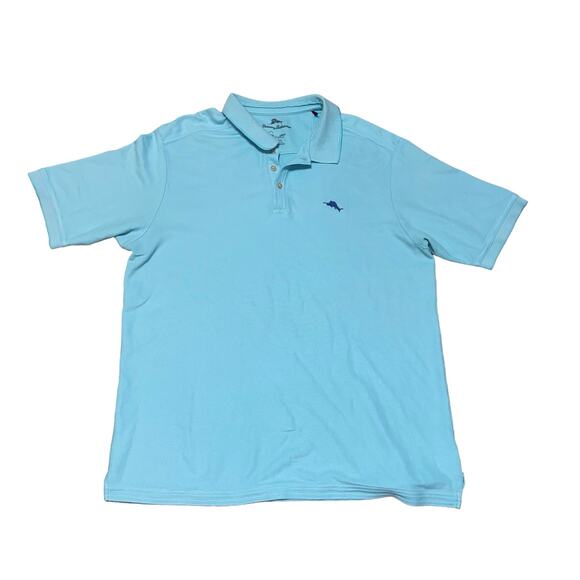 Tommy Bahama Men’s Blue Supima Cotton Short Sleeve Polo Shirt Size XL - Picture 1 of 7